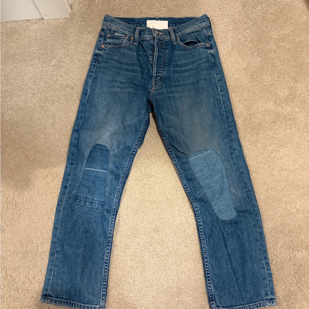 MOTHER SUPERIOR The Tomcat Kneeling in Stones Patches Jean Size 27 ret $285 - Picture 7 of 13